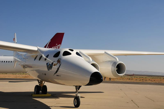 Illustration for article titled First Virgin Galactic White Knight II Photos